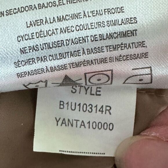 VTG Ellen Tracy Button Front Military Jacket Womens‎ XL Tan Peplum - Picture 10 of 14